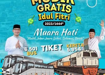 Pemdaprov Jawa Barat Gelar Mudik Gratis Lebaran 2023