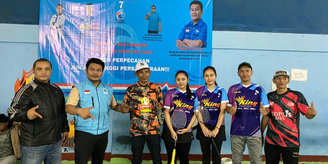 Antusias, Bacaleg Ridwan Mustopa Gelar Turnamen Badminton Gelora Cup I