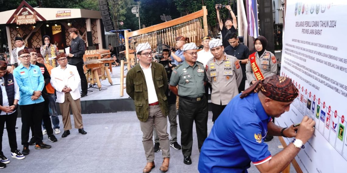 Deklarasi Pemilu Damai 2024 Bhayangkara Ngajaga Lembur