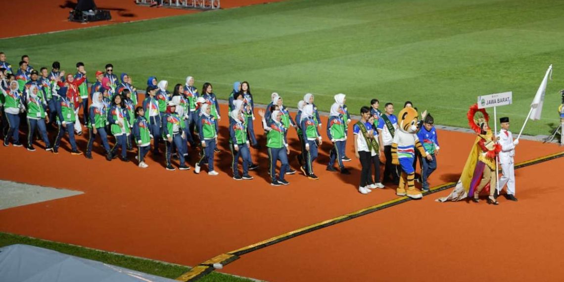 Kontingen Jabar Memimpin Perolehan Medali Pada Fornas VII 2023