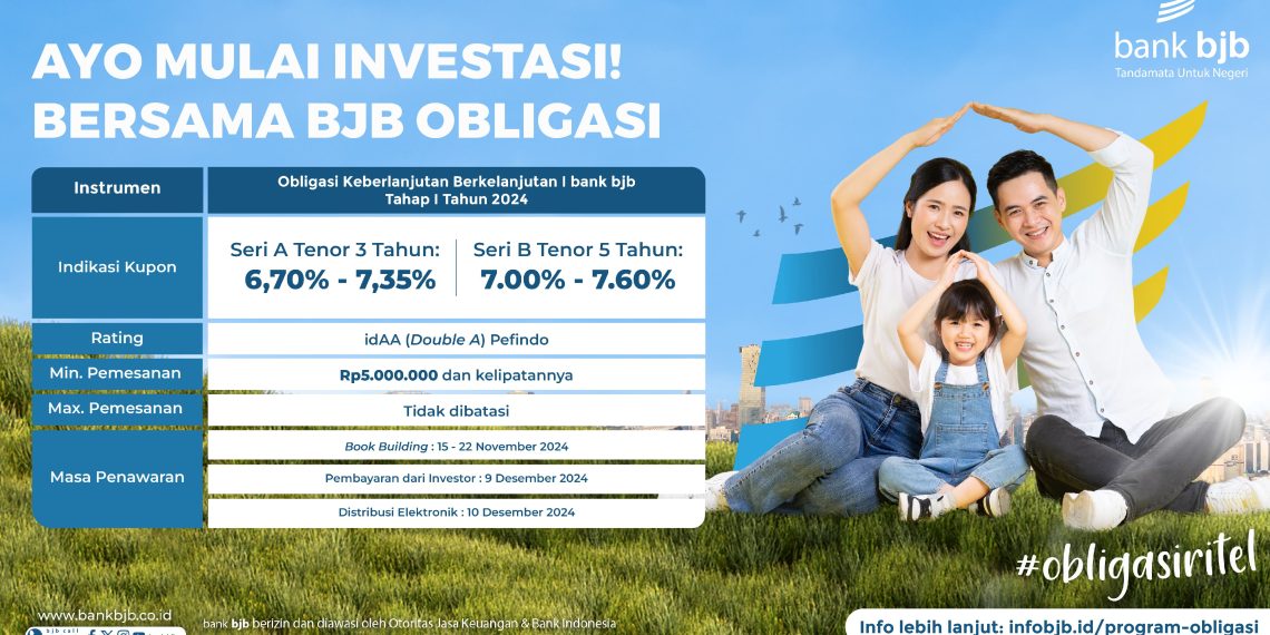 Obligasi Keberlanjutan bank bjb Diserbu Investor, Permintaan Tembus Rp4,66 Triliun